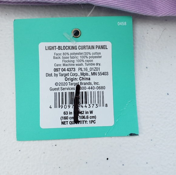 Pillowfort Twill Blackout Lavender Curtain Panels - Picture 2 of 8